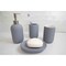 Home Basics Home Basic 4 Piece Rubberized Ceramic Bath Accessory Set, Grey BA41566 - alternate 2